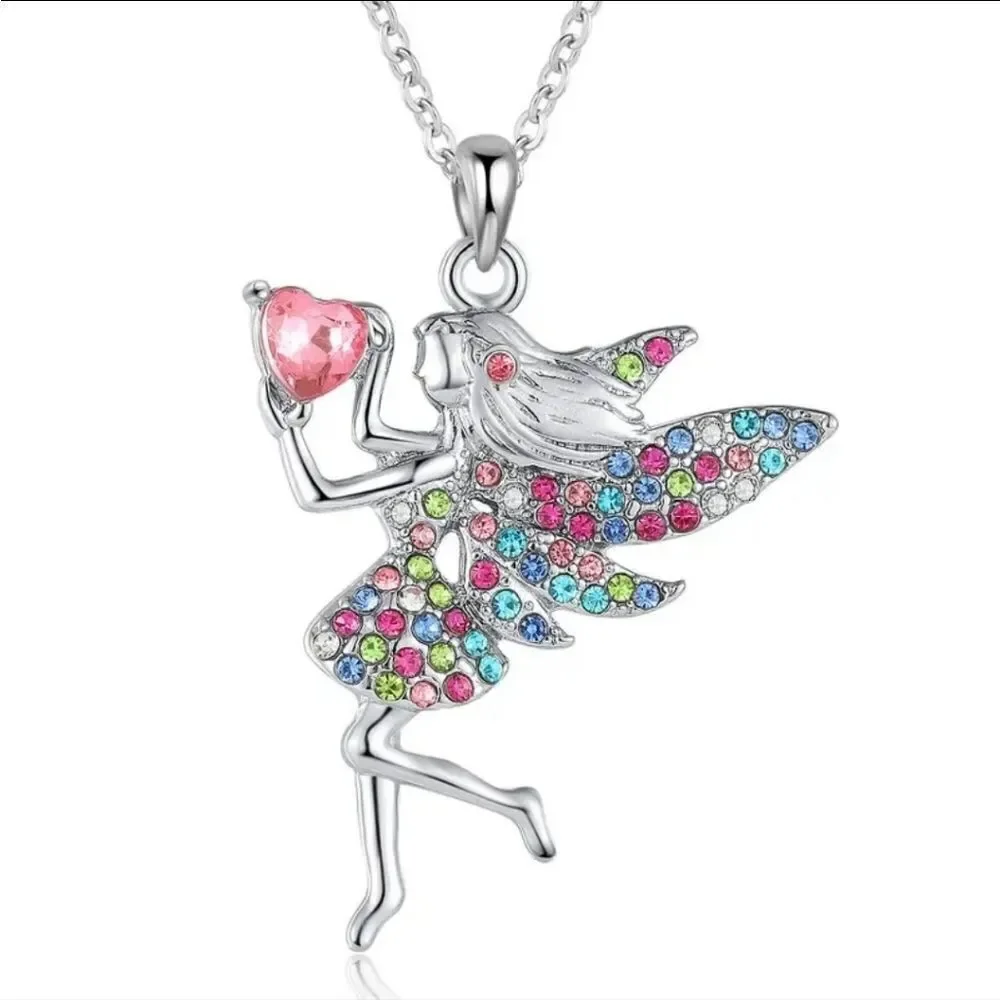 Stunning Fairy Rhinestones Necklace For Adults And Kids
